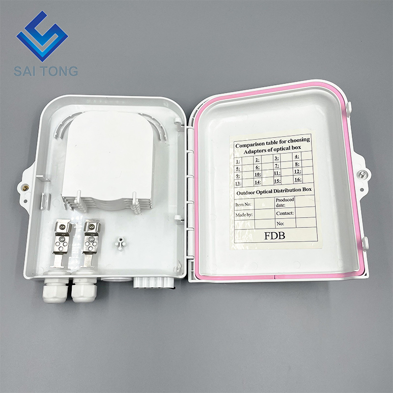 China Factory 48 core ftth box plc splitter cutie de distribuție optică cu 4 tăvi 2 în 8 porturi NAP pentru echipamente cu fibră optică