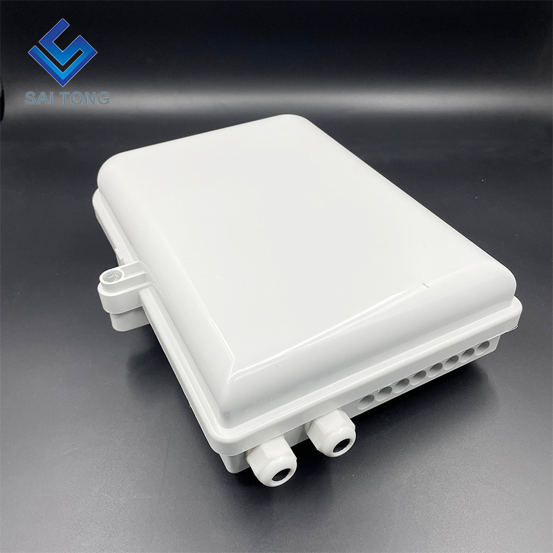 FTTH BOX 16 nuclee exterior 16 porturi cutie de distribuție fibră cu cutie de borne splitter plc 1x16 pentru montare pe perete și montată pe stâlp