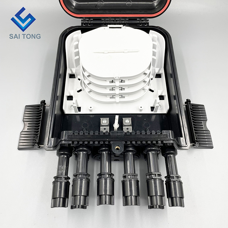 America de Sud FTTH 2/8 porturi Fibră Optică Cajas Terminal Fibră impermeabilă IP68 Cutie de distribuție Îmbinare nouă cu flanșă huawei