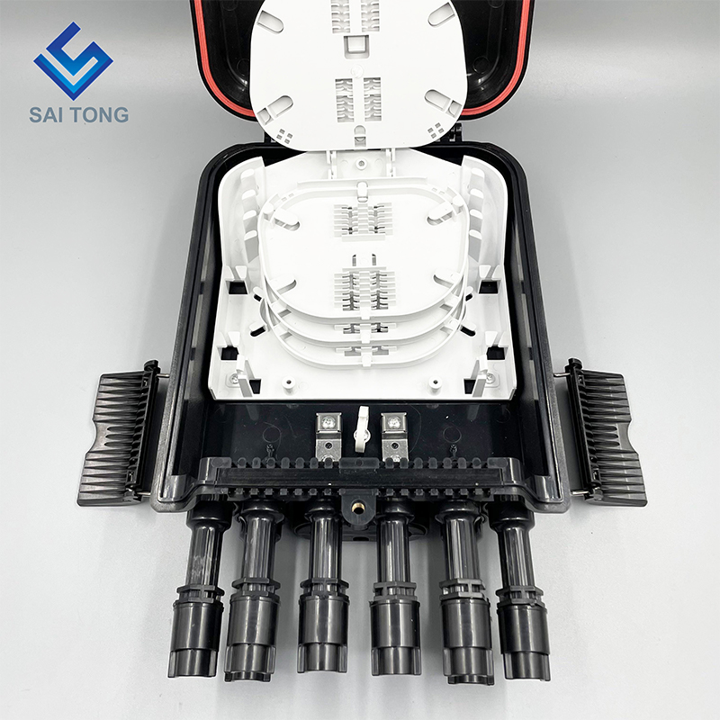 America de Sud FTTH 2/8 porturi Fibră Optică Cajas Terminal Fibră impermeabilă IP68 Cutie de distribuție Îmbinare nouă cu flanșă huawei