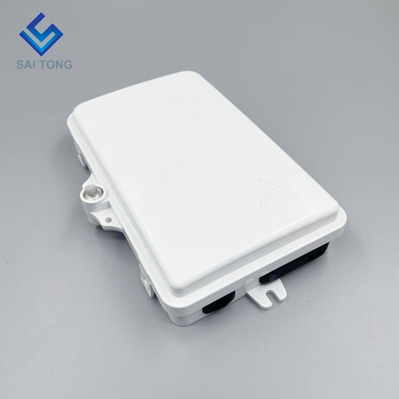 IP65 Alimentare cu 1/2 porturi mini FTTH cutie de fibră optică în aer liber din plastic cutie de borne din fibră cu 2 miezuri cu adaptor SC LC