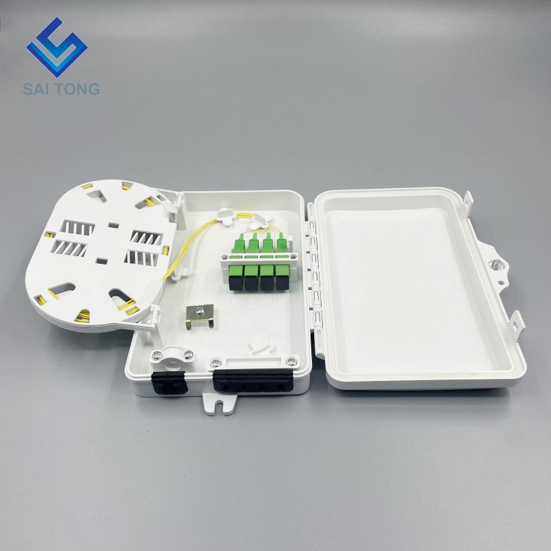 IP65 Alimentare 1 intrare 4 ieșiri ST-F311 FTTH Mini 6 nuclee Fibră optică de distribuție Terminare FDB Box exterior