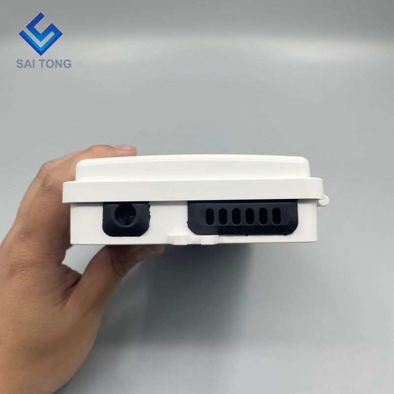 Saitong 1/6 porturi FTTH FTTX Cutie de distribuție cu fibră optică cu 6 nuclee Cutie de suport PLC Cutie optică ABS