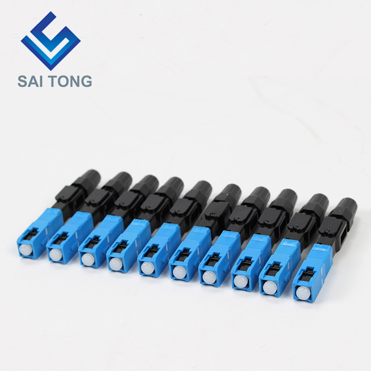 Saitong Supply Echipament de comunicație conector rapid sc/upc ftth Fibră optică Conector rapid Conector fibră