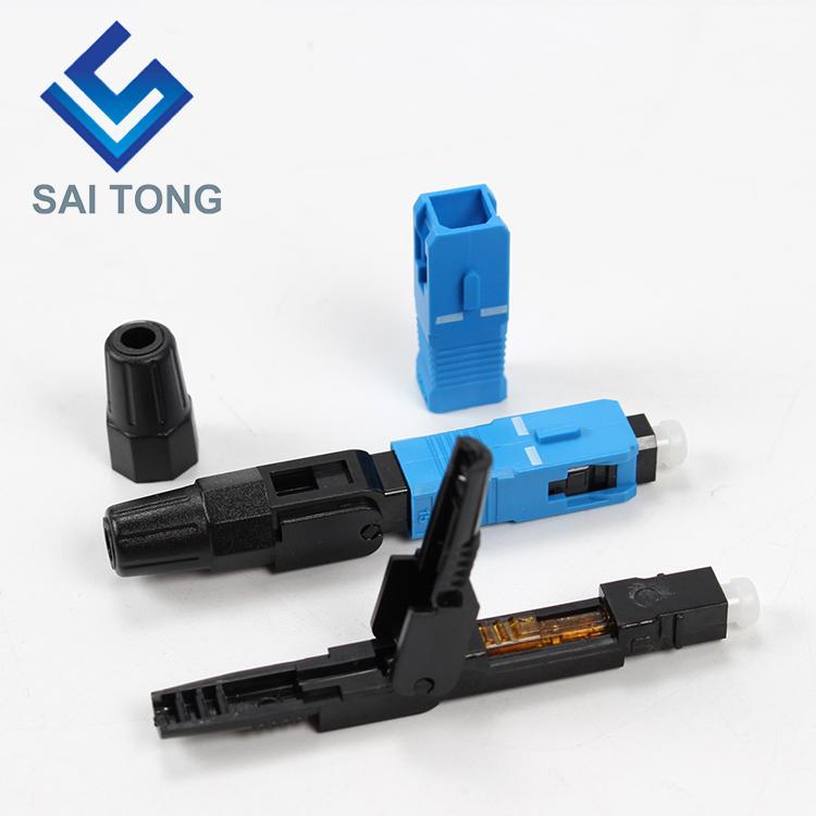 Saitong Supply Echipament de comunicație conector rapid sc/upc ftth Fibră optică Conector rapid Conector fibră