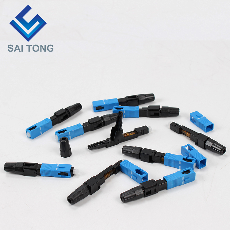 Saitong Supply Echipament de comunicație conector rapid sc/upc ftth Fibră optică Conector rapid Conector fibră