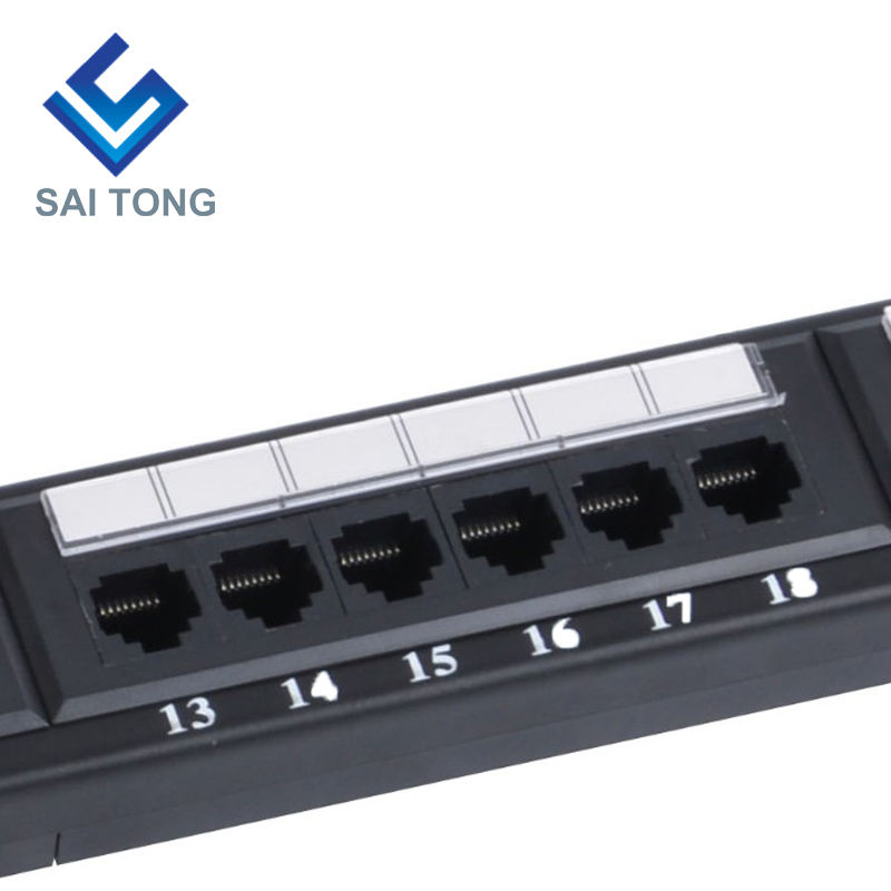 1U 19'' 24 porturi RJ45 Krone Jackets, Suport din oțel Cat5e Patch Panel Blank Neecranat utp Cat5e CAT5 CAT6 RJ45 Patch Panel