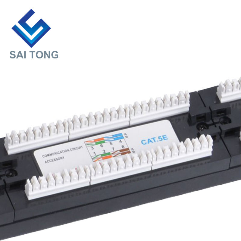 1U 19'' 24 porturi RJ45 Krone Jackets, Suport din oțel Cat5e Patch Panel Blank Neecranat utp Cat5e CAT5 CAT6 RJ45 Patch Panel