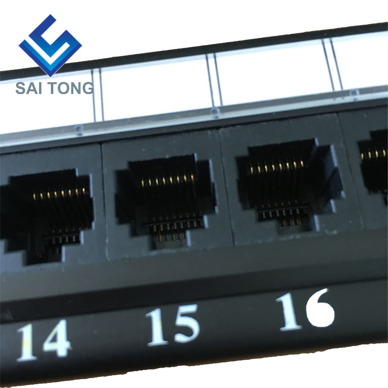 1U 19'' 24 porturi RJ45 Krone Jackets, Suport din oțel Cat5e Patch Panel Blank Neecranat utp Cat5e CAT5 CAT6 RJ45 Patch Panel