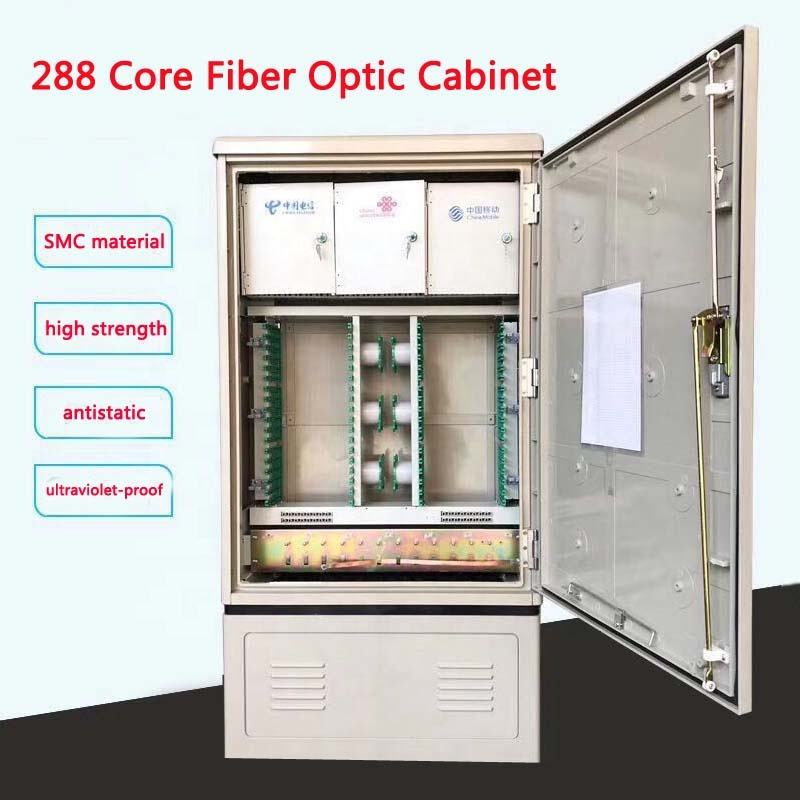 SaiTong FTTH Splice 288 Core fibră optică SMC cabinet impermeabil IP55 smc fibră cabinet Suport pentru standard sau personalizat