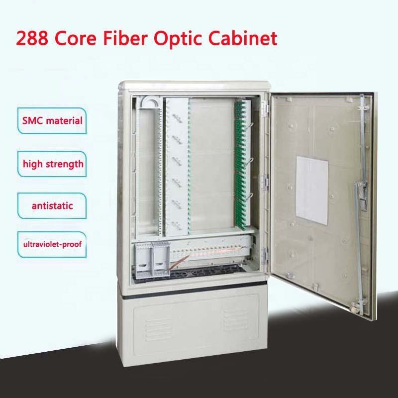 Oferta fierbinte SaiTong FTTH 288 dulap de distribuție de fibre de bază pentru exterior SMC Material impermeabil dulapuri de fibră 288 pentru exterior ODF ODB