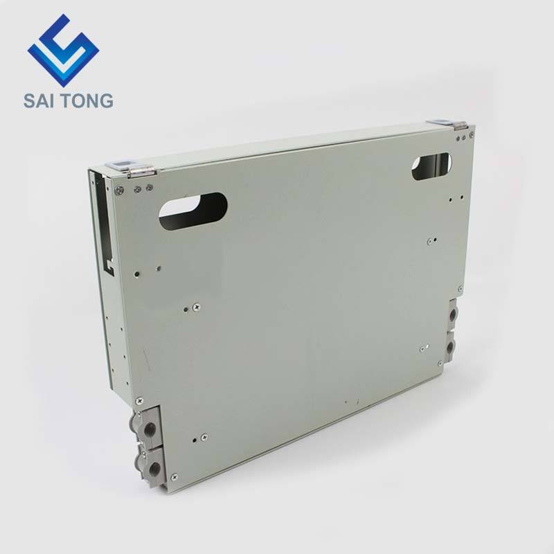 SaiTong FTTH 19 inch Rack Mount 12 porturi Cabinet SC/FC ODF 1 U 12 miezuri Fibră optică Cadru de distribuție Opțional încărcare completă