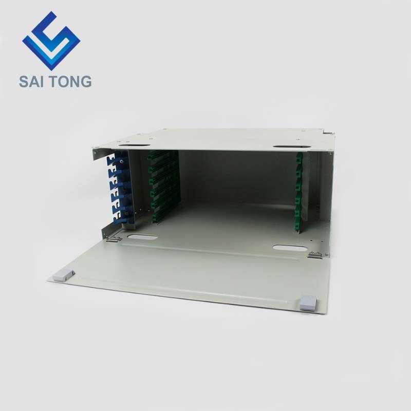 SaiTong FTTH 19 inch Rack Mount 72 Port Cabinet SC/FC ODF 6 U 72 core Cadru de distribuție din fibră optică Opțional încărcare completă