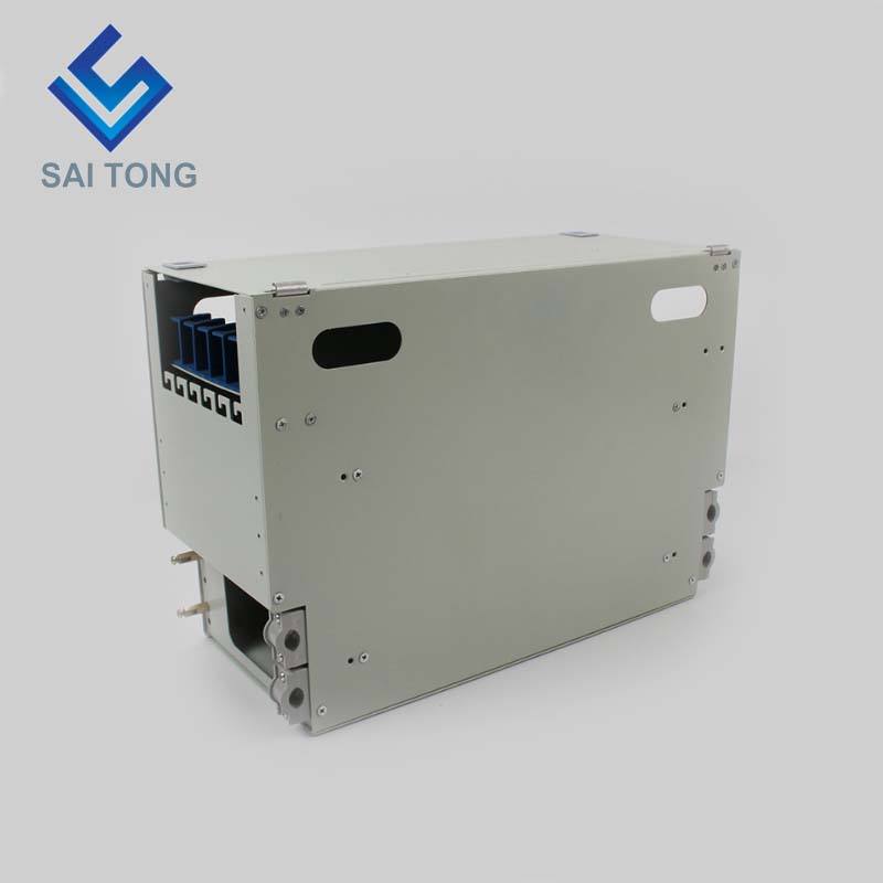 SaiTong FTTH 19 inch Rack Mount 72 Port Cabinet SC/FC ODF 6 U 72 core Cadru de distribuție din fibră optică Opțional încărcare completă